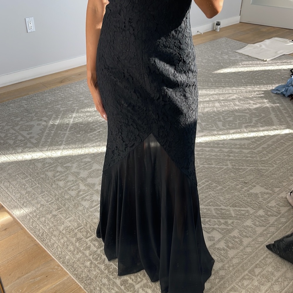 FAME AND PARTNERS BLACK MAXI DRESS - Picture 3 of 4